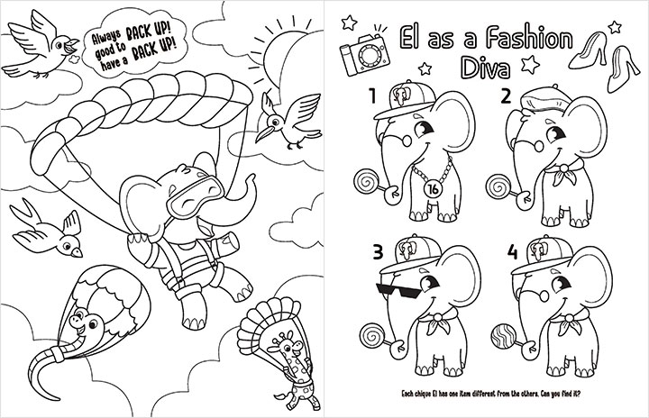 Figure 8: 6th spread of activity book